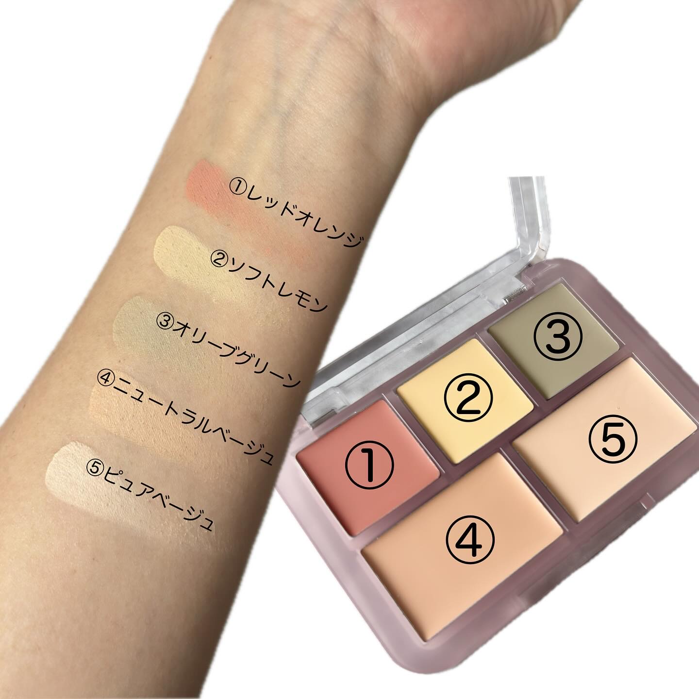 コンシールブレンダーパレット/LUNA/パレットコンシーラーを使ったクチコミ（3枚目）