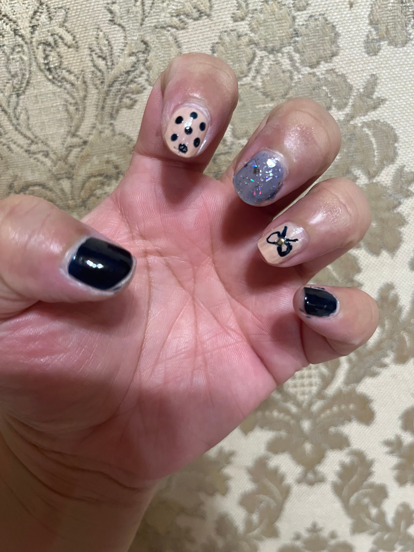 ITGグリッターネイル/DAISO/マニキュアを使ったクチコミ(1枚目)