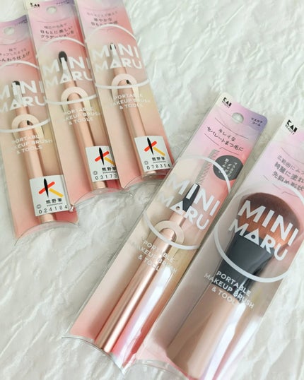 Mini Maru メイクファンデーションブラシ/貝印/メイクブラシを使ったクチコミ(7枚目)