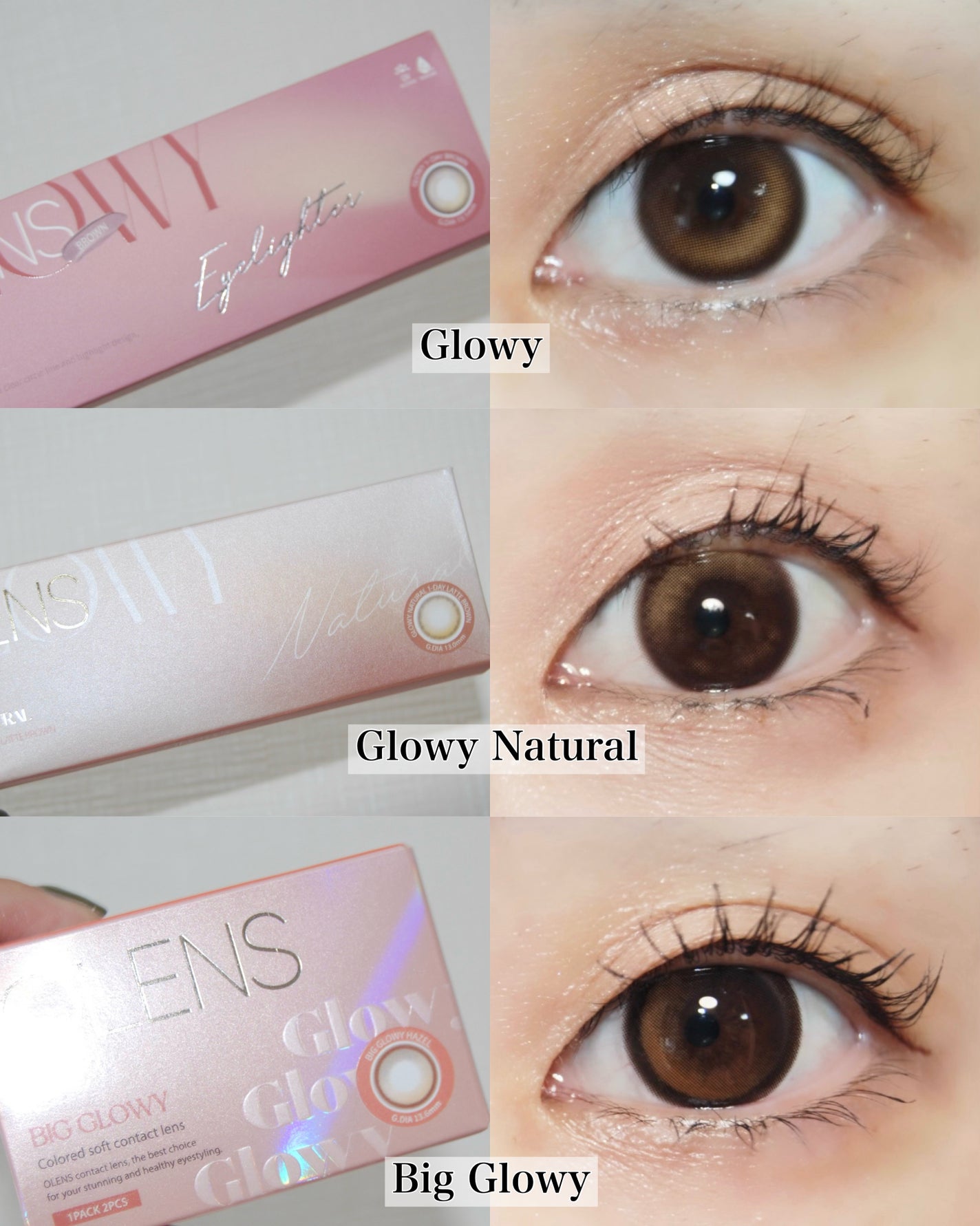 Glowy 1day/OLENS/ワンデー(1DAY)カラコンを使ったクチコミ(5枚目)