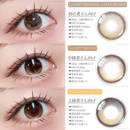 Glowy 1day/OLENS/ワンデー(1DAY)カラコンを使ったクチコミ(2枚目)