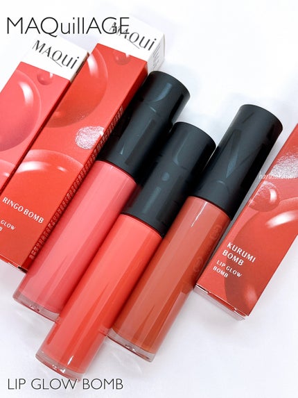 リップグロウボム/マキアージュ/リップティントを使ったクチコミ(8枚目)