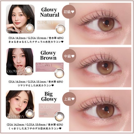 ビッグ グローイ 1Month/OLENS/1ヶ月(1MONTH)カラコンを使ったクチコミ(2枚目)