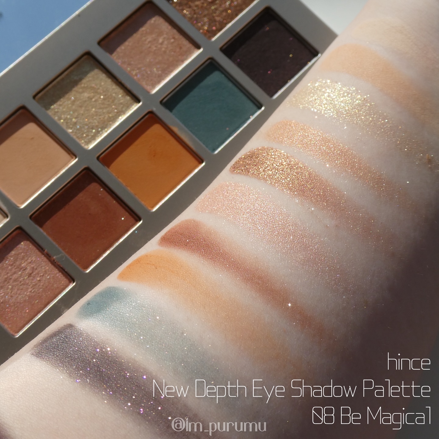ニューデップスアイシャドウパレット/hince/アイシャドウパレットを使ったクチコミ（3枚目）