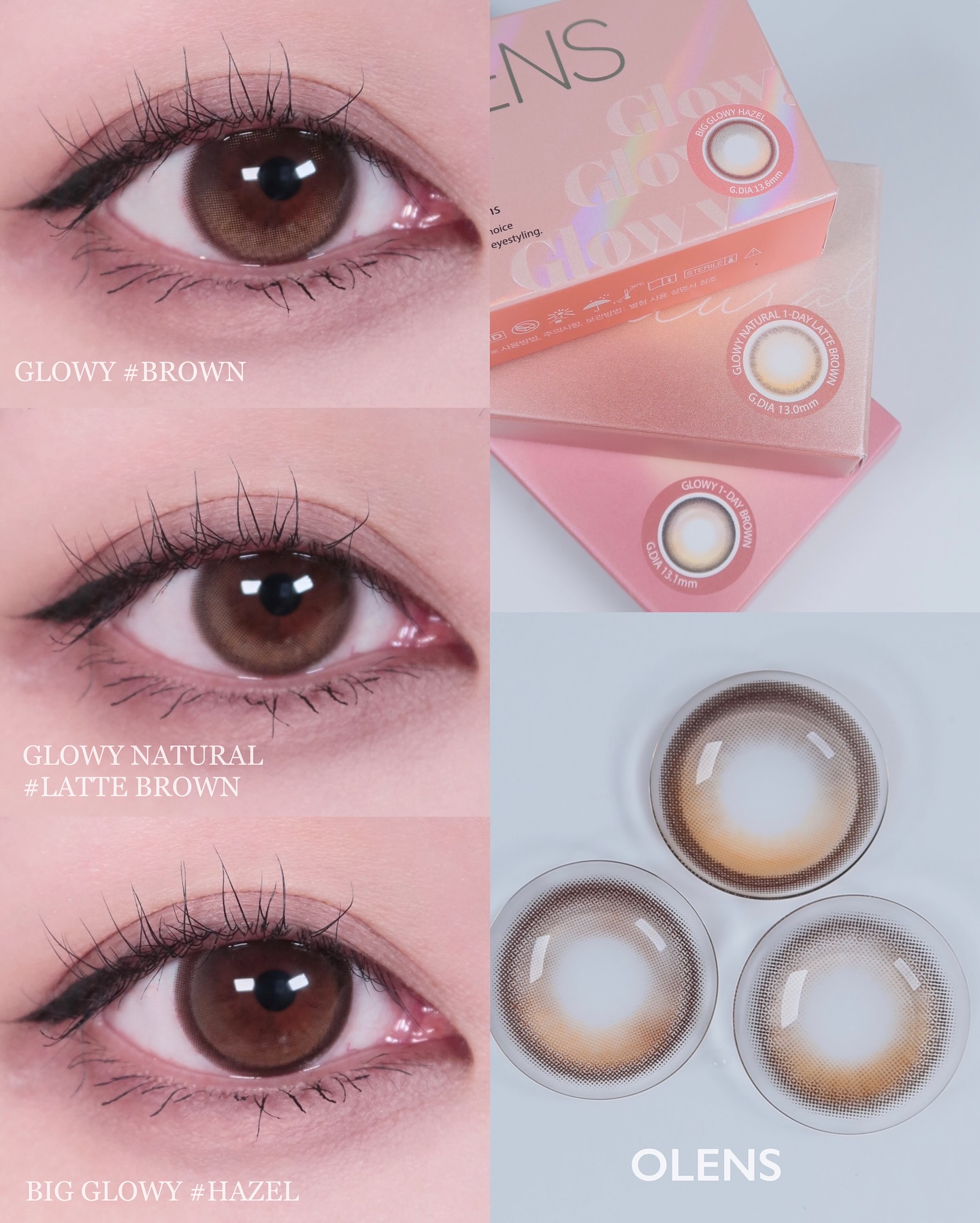 Glowy 1day/OLENS/ワンデー（１DAY）カラコンを使ったクチコミ（1枚目）