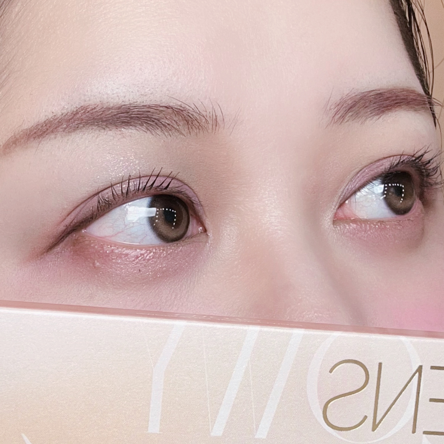 Glowy Natural 1Day ラテブラウン/OLENS/カラーコンタクトレンズを使ったクチコミ（2枚目）