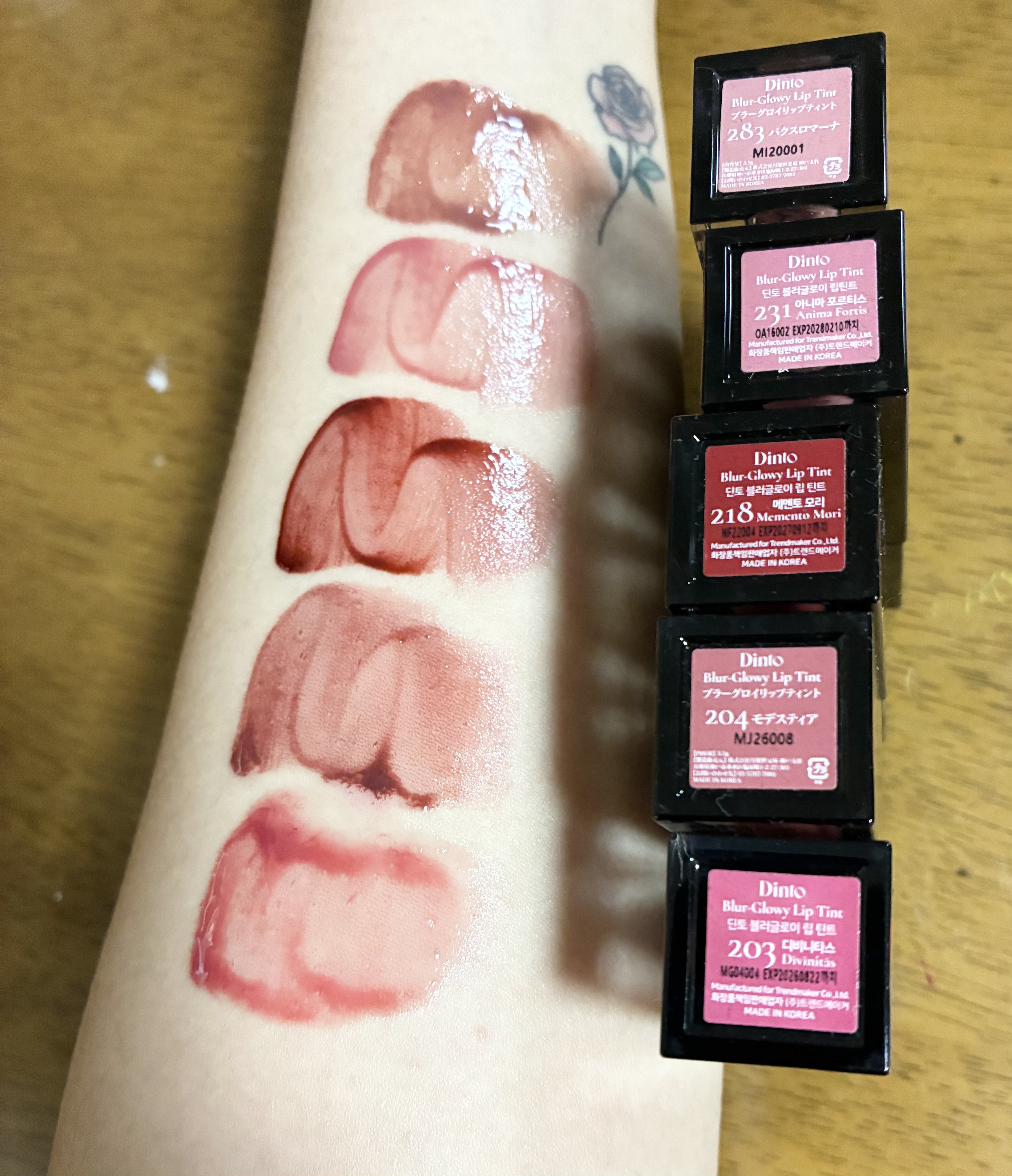 ブラーグロイリップティント/Dinto/リップティントを使ったクチコミ（3枚目）