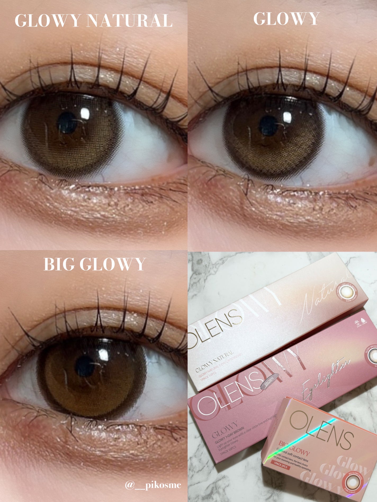 Glowy 1day/OLENS/ワンデー(1DAY)カラコンを使ったクチコミ(2枚目)