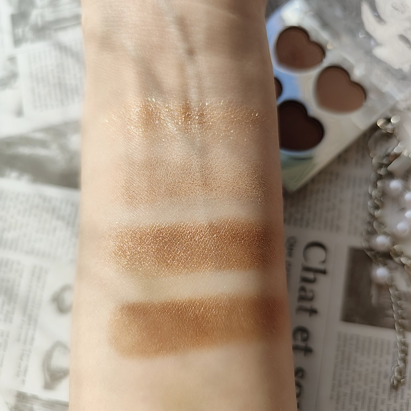 ミニアイシャドウパレット/and us/アイシャドウパレットを使ったクチコミ（3枚目）