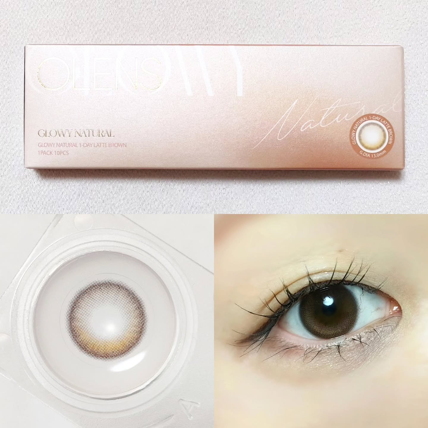 Glowy 1day/OLENS/ワンデー（１DAY）カラコンを使ったクチコミ（2枚目）