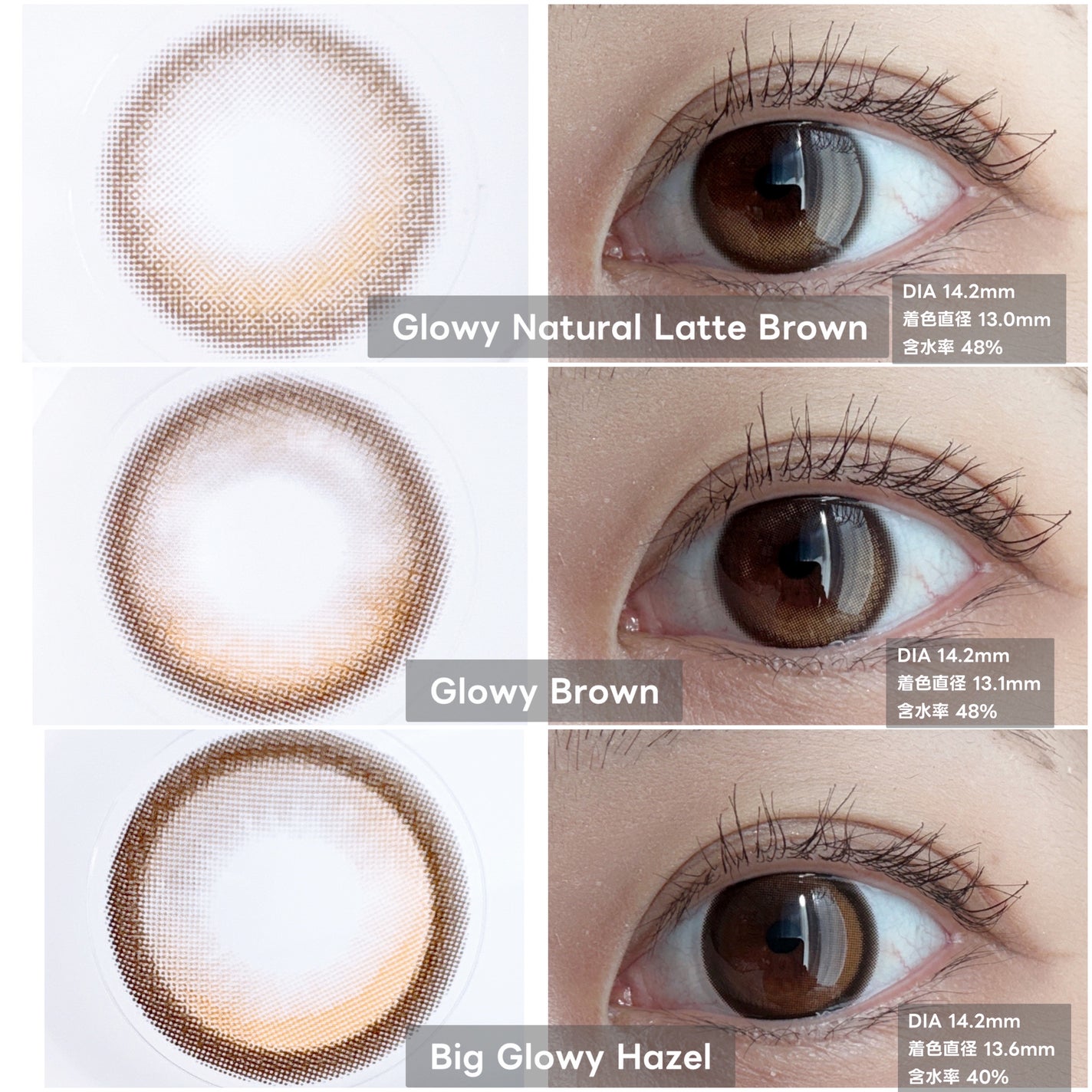 Glowy 1day/OLENS/ワンデー(1DAY)カラコンを使ったクチコミ(2枚目)