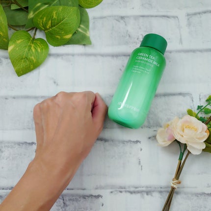 グリーンティー セラミド ミルク エッセンストナー/innisfree/化粧水を使ったクチコミ(4枚目)