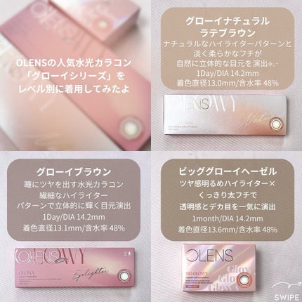 Glowy 1day/OLENS/ワンデー(1DAY)カラコンを使ったクチコミ(2枚目)