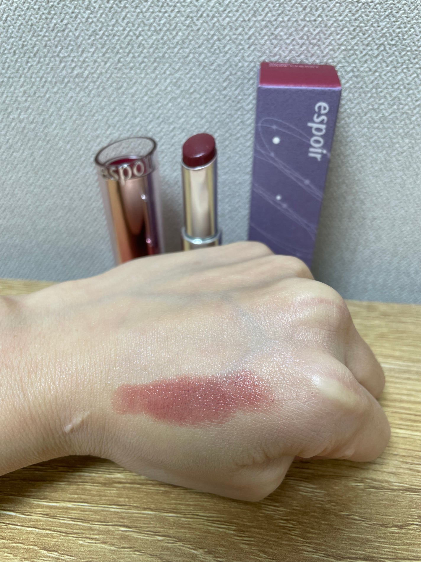 ノーウェアリップスティック バーミンググロー/espoir/口紅を使ったクチコミ(5枚目)