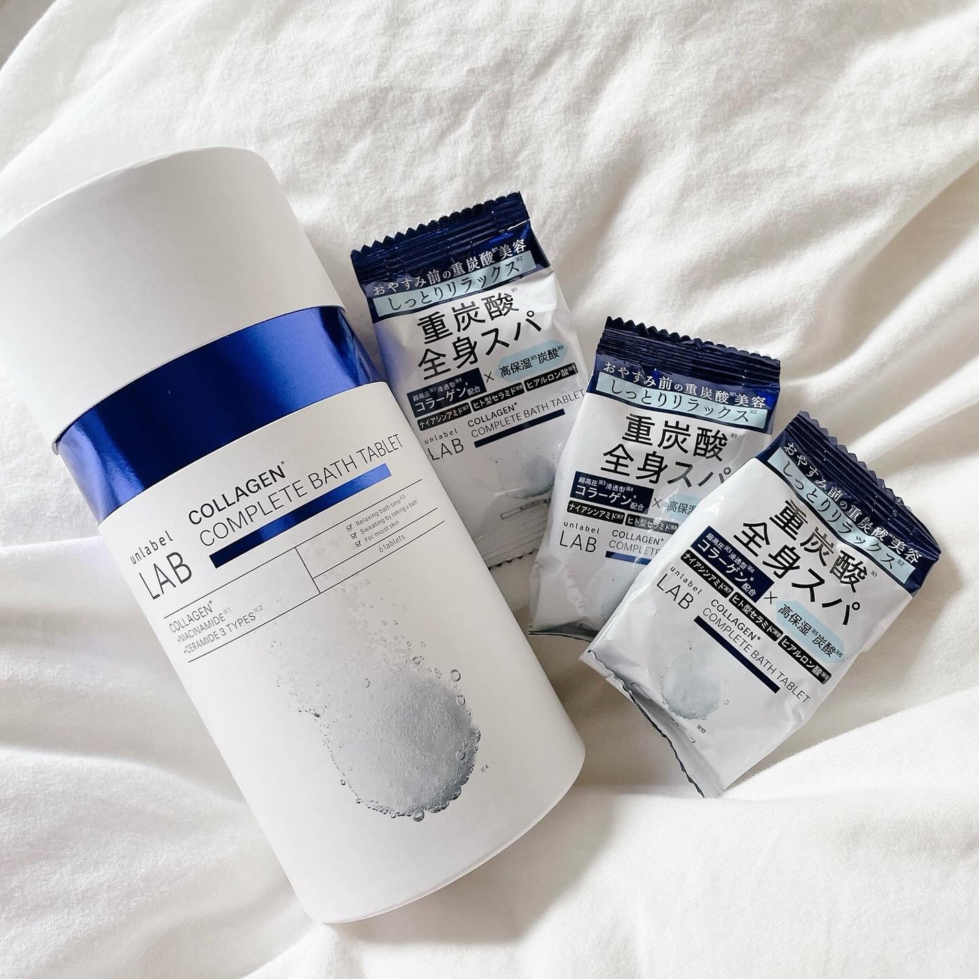 アンレーベル ラボ CO バスタブレット/unlabel/炭酸系入浴剤を使ったクチコミ(1枚目)