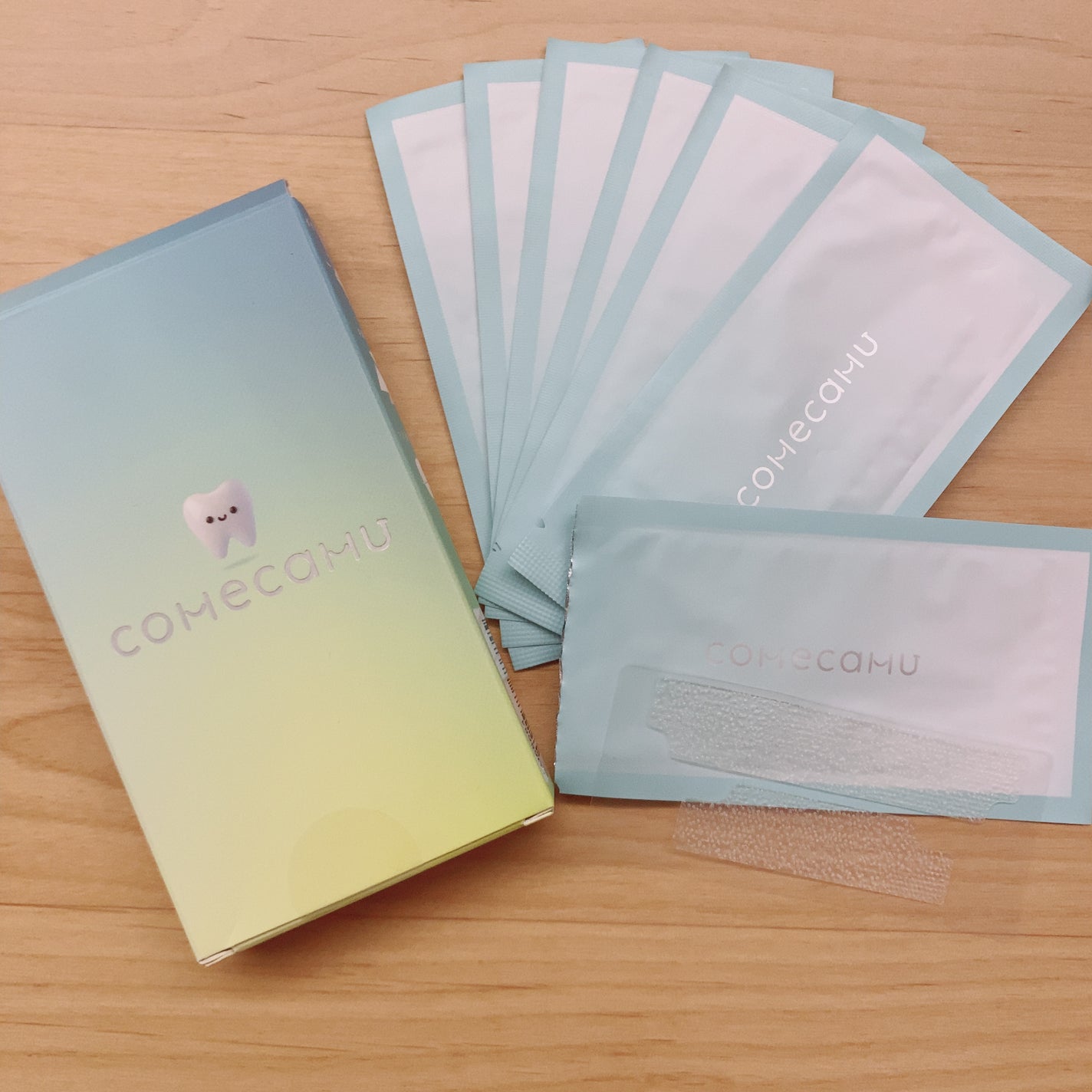 comecamu/カムカム はみがきシート(1箱/7枚入)/SHOBIDO/その他オーラルケアを使ったクチコミ(1枚目)