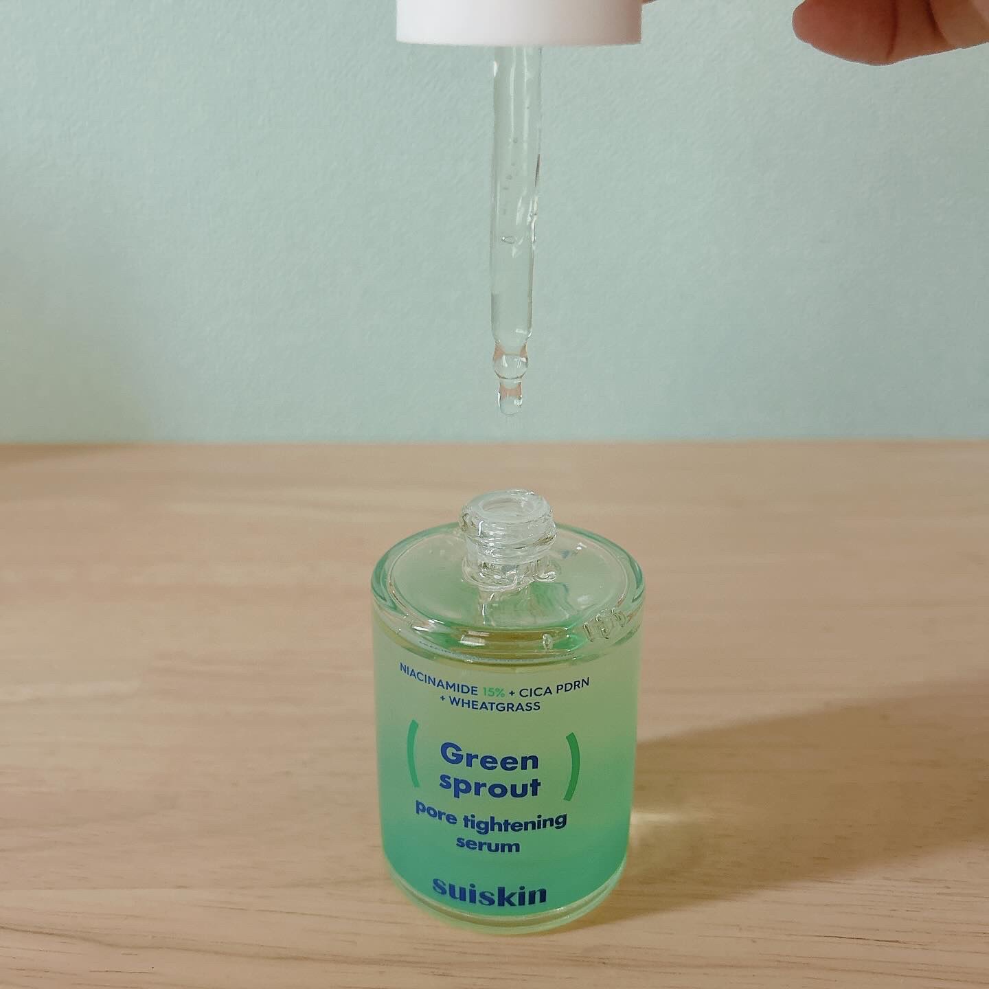 若芽ポアタイトニングセラム/suiskin/美容液を使ったクチコミ（2枚目）