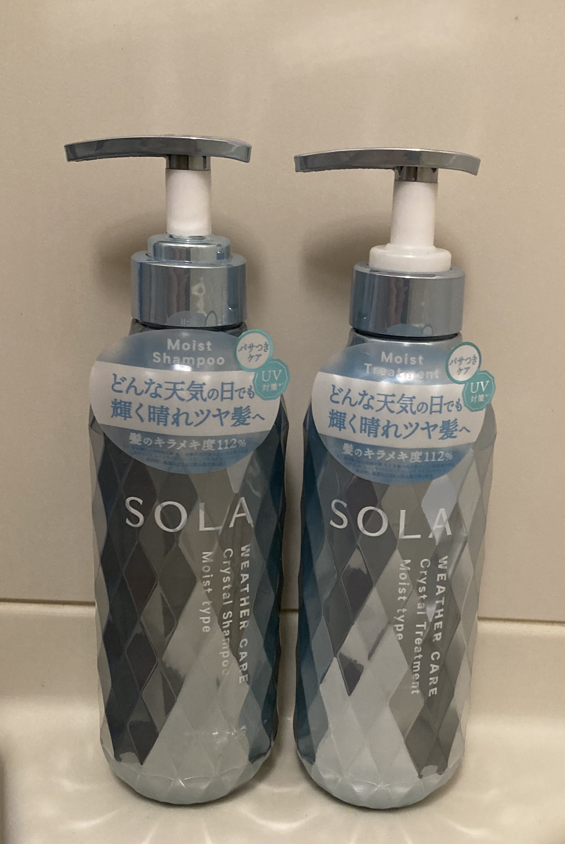 ソラ ウェザーケア クリスタル シャンプー/ヘアトリートメント モイストタイプ/SOLA WEATHER CARE/市販シャンプーを使ったクチコミ（1枚目）