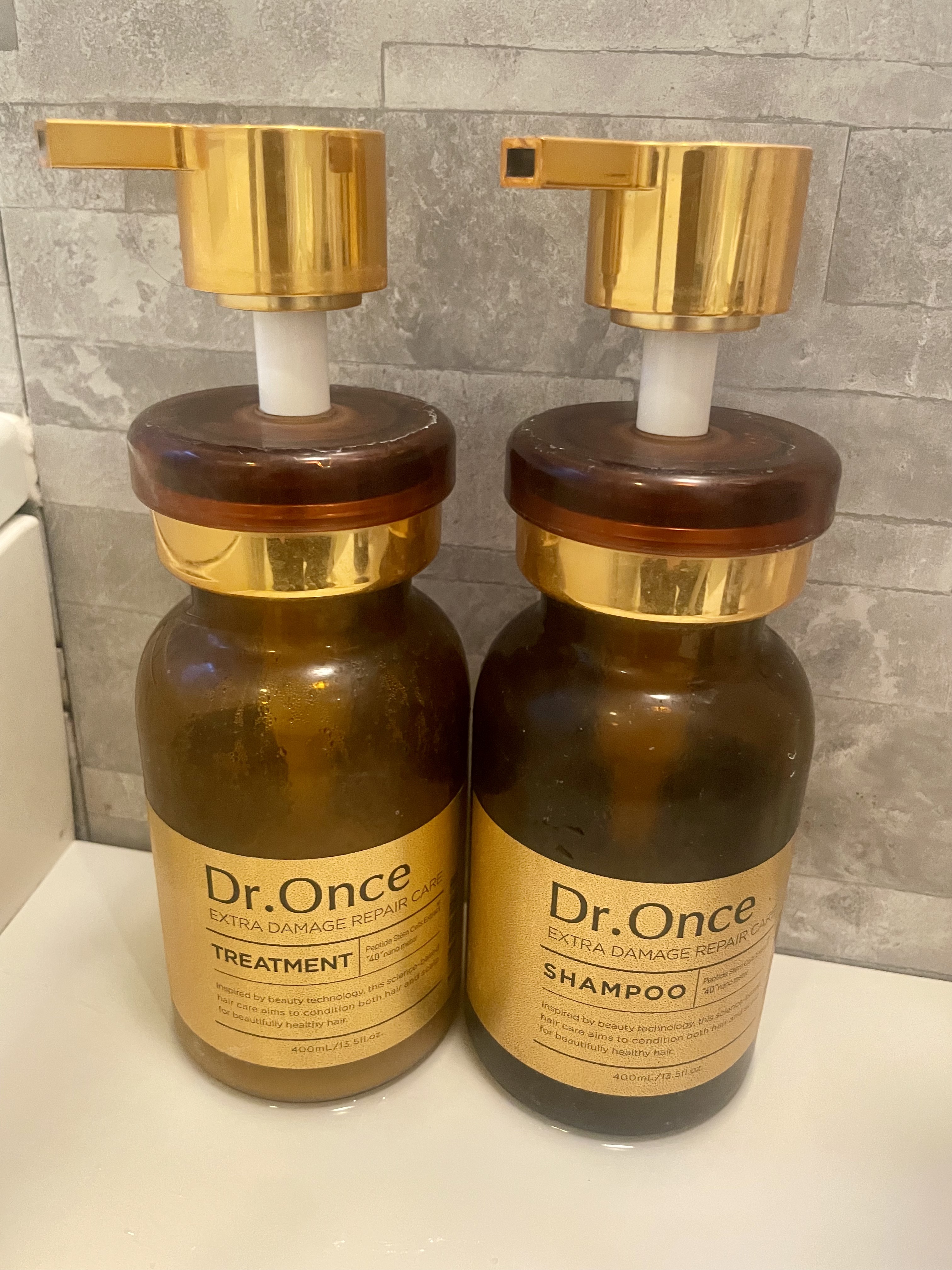 DRワンス エクストラDR シャンプー／ヘアトリートメント  ヘアトリートメント 400ｍL/Dr.Once/市販シャンプーを使ったクチコミ（1枚目）