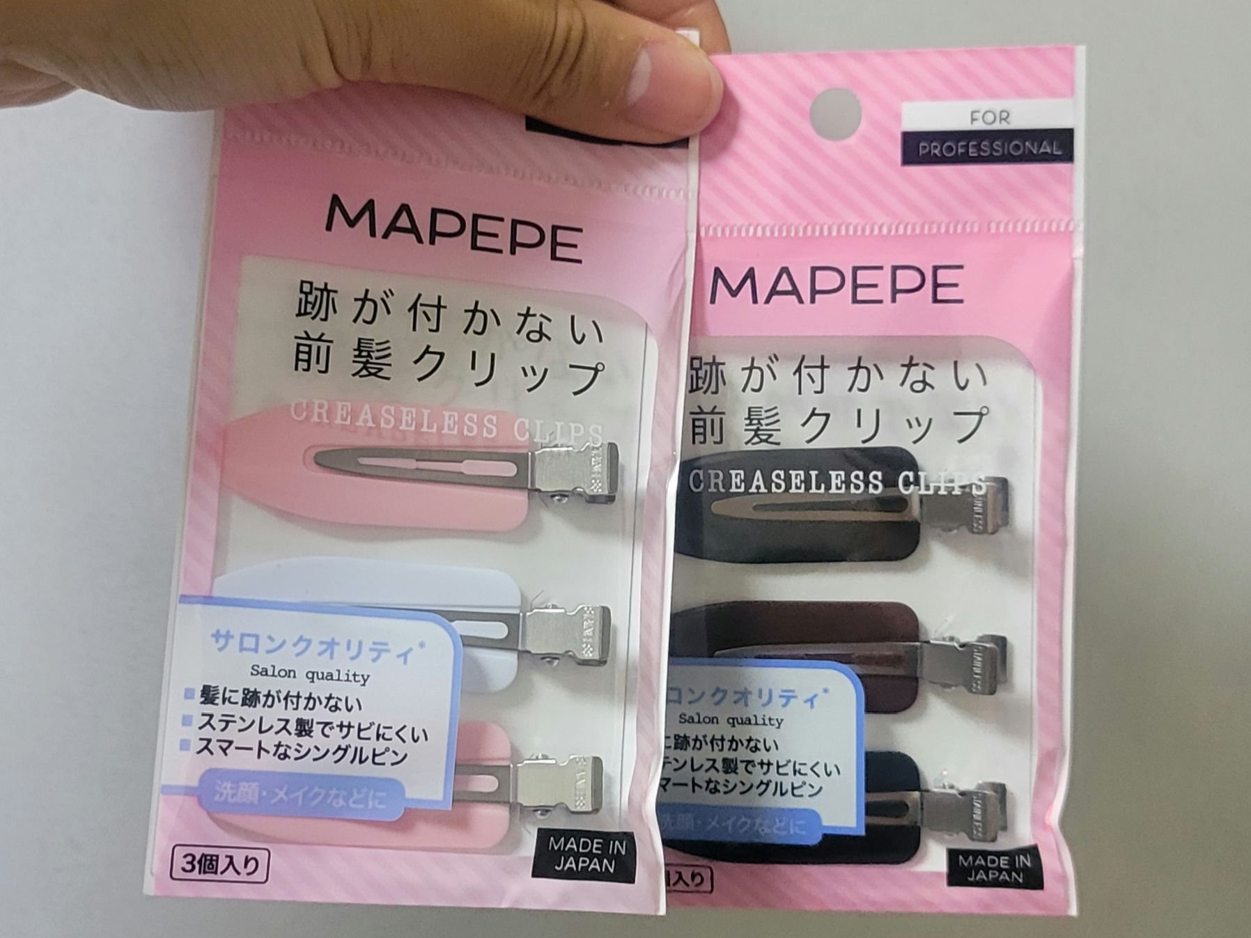 跡が付かない前髪クリップ/マペペ/ヘアアクセサリーを使ったクチコミ（2枚目）