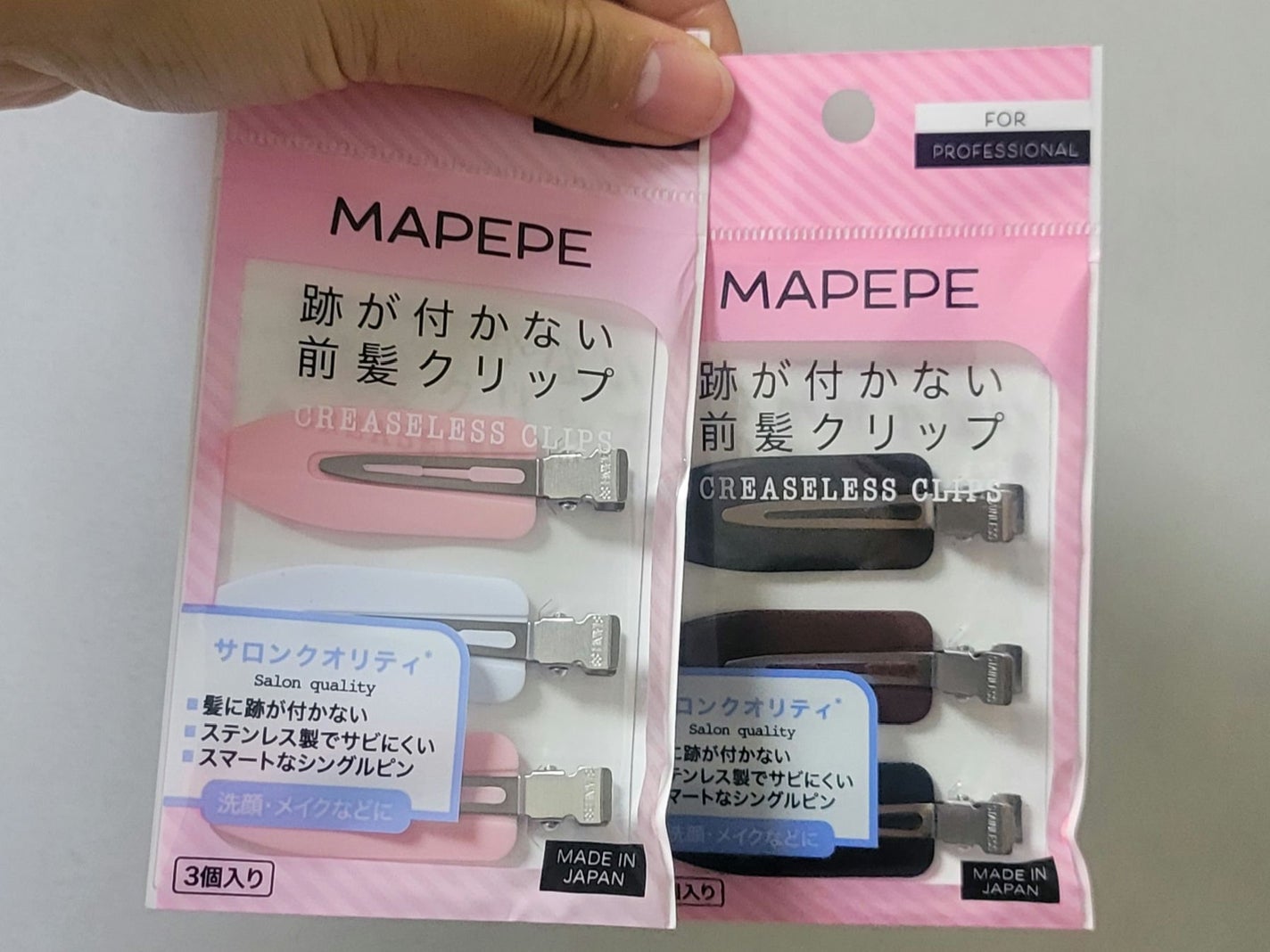 跡が付かない前髪クリップ/マペペ/ヘアアクセサリーを使ったクチコミ(2枚目)