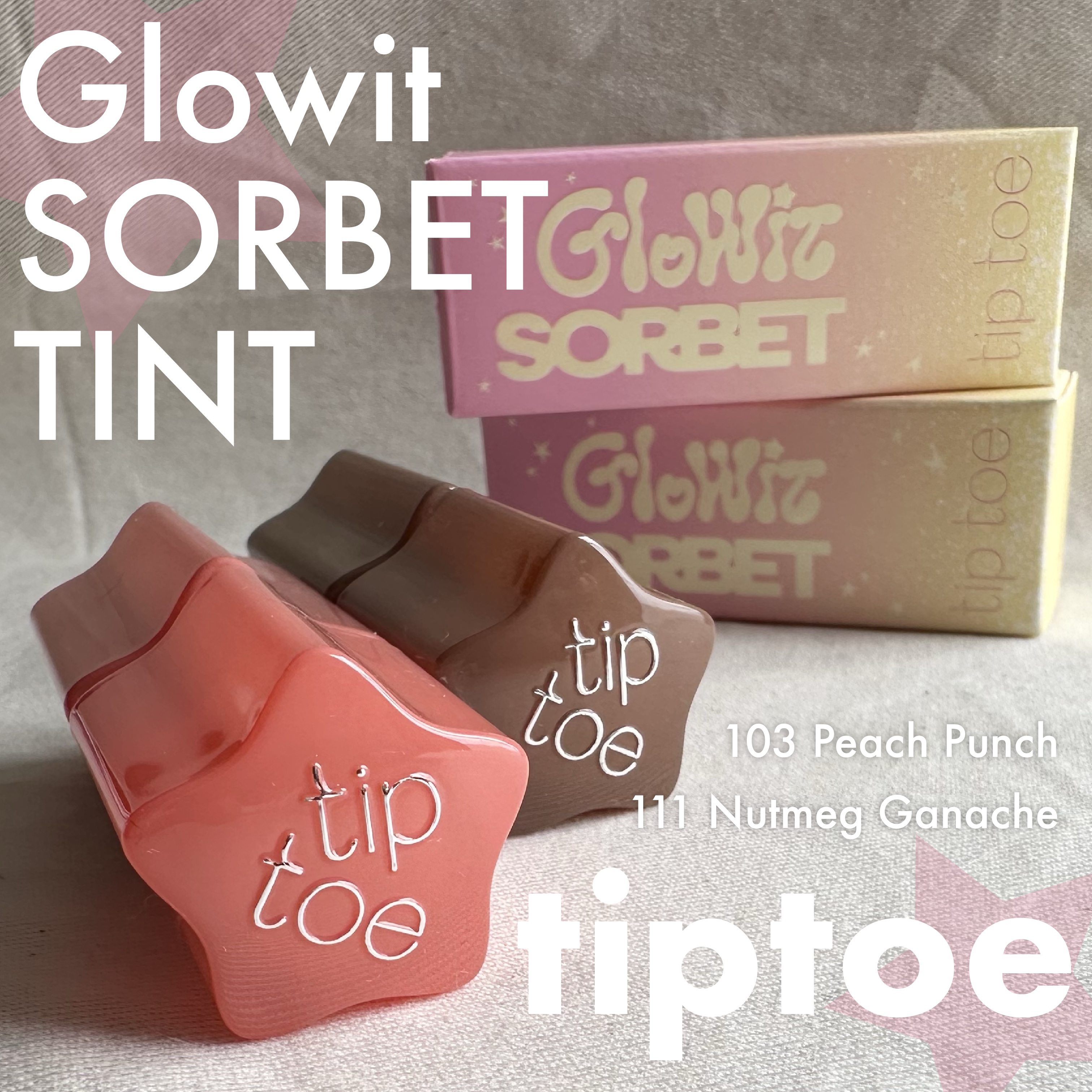 グロウイットソルベティント/tiptoe/リップティントを使ったクチコミ（1枚目）