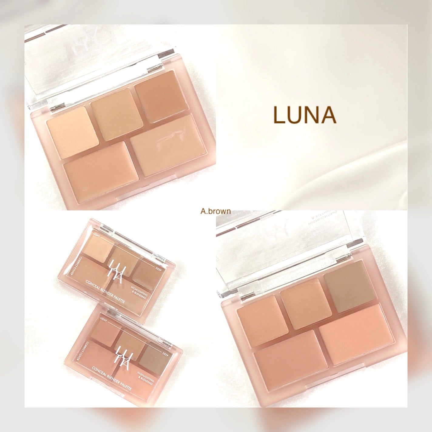 コンシールブレンダーパレット/LUNA/パレットコンシーラーを使ったクチコミ(5枚目)