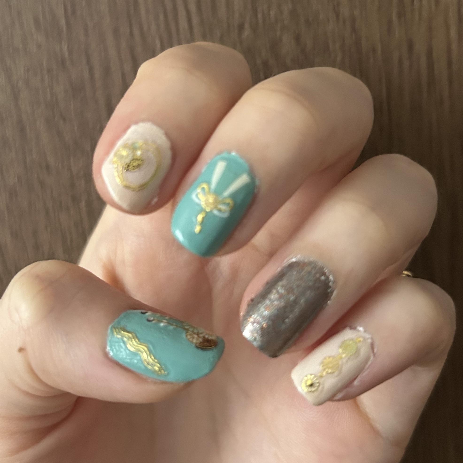 ネイル エナメル 003 シルバー系ラメ/ちふれ/マニキュアを使ったクチコミ（1枚目）