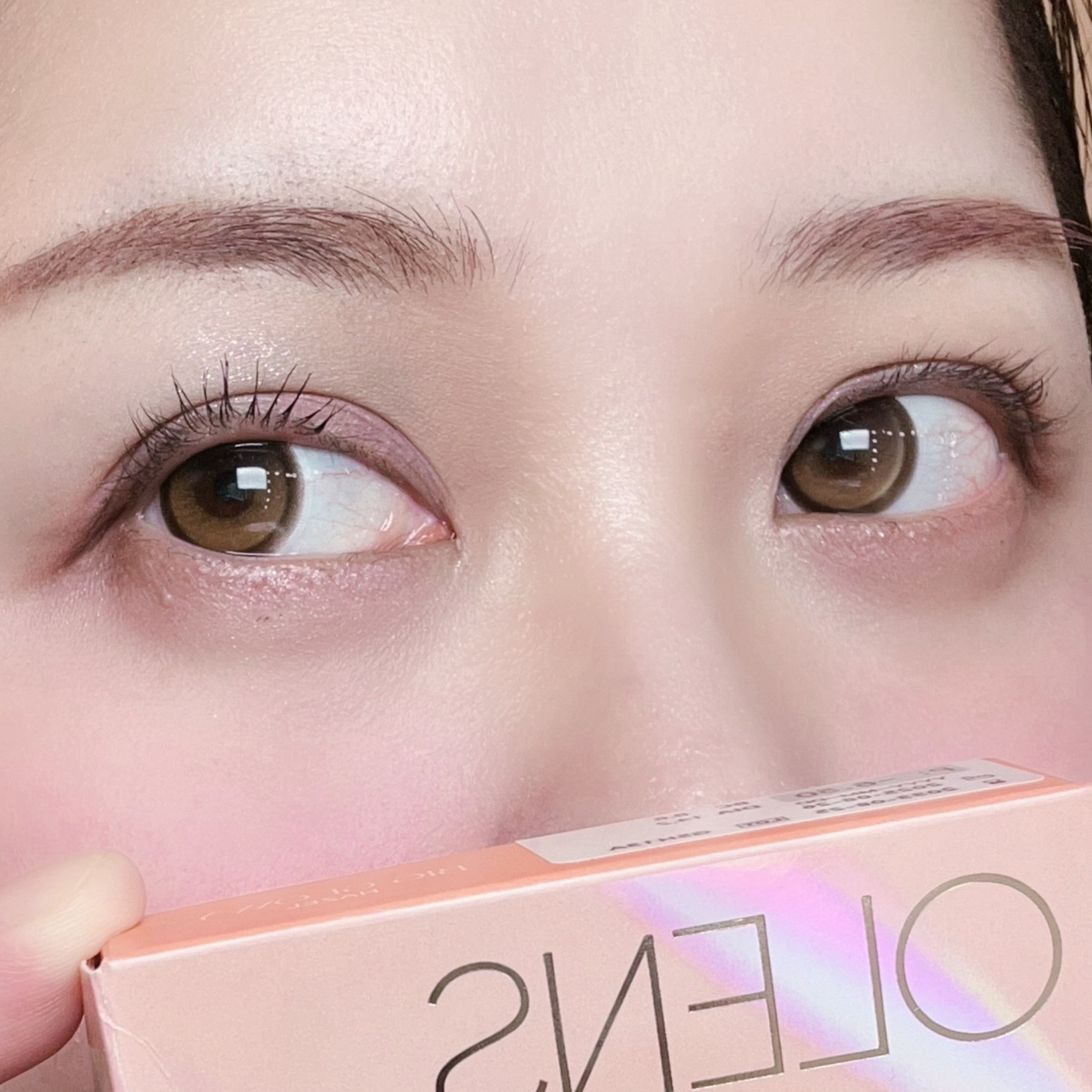 ビッグ グローイ 1Month ヘーゼル/OLENS/１ヶ月（１MONTH）カラコンを使ったクチコミ（2枚目）