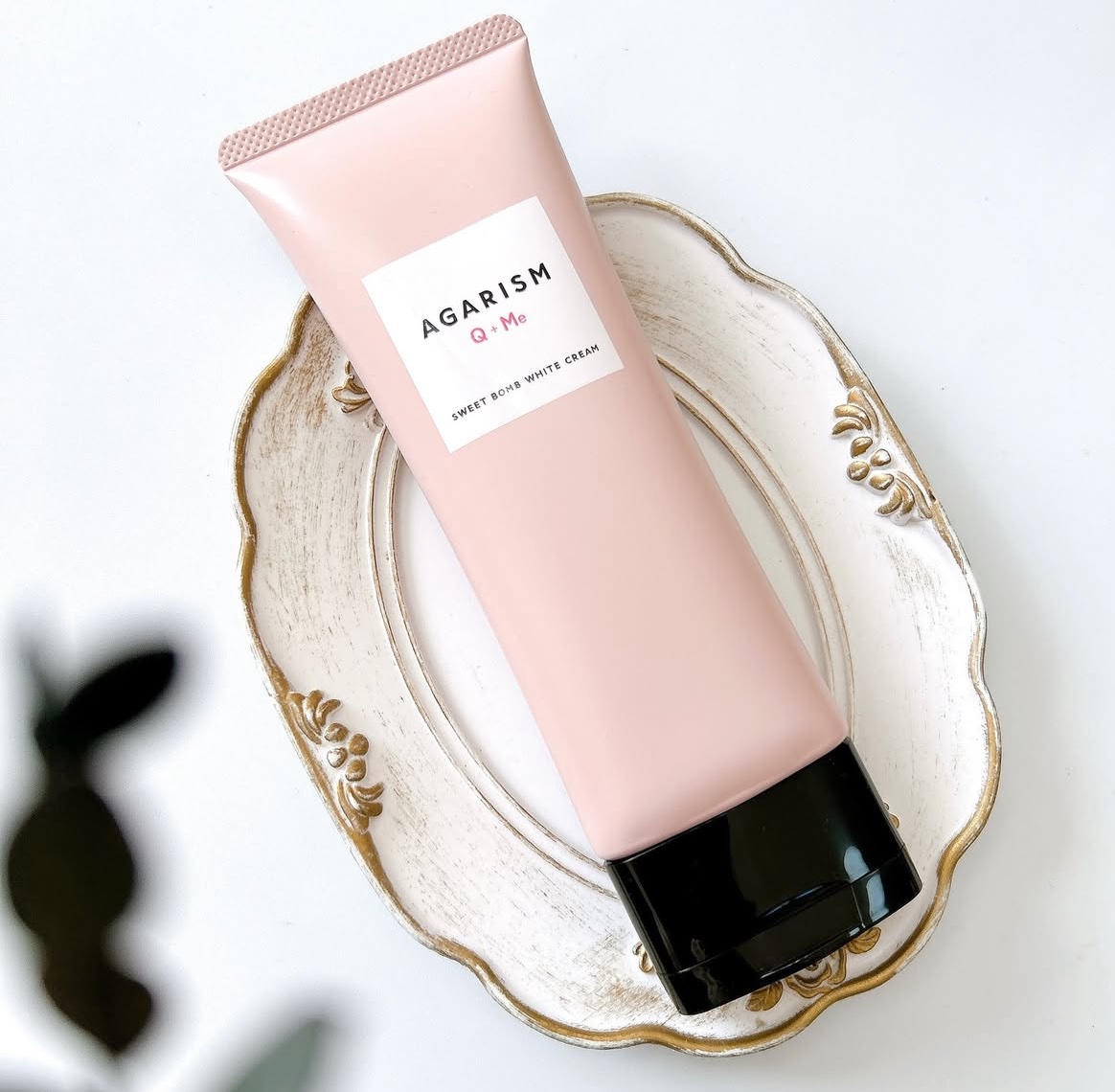 キューミースウィートボムホワイトクリーム/AGARISM/ボディクリームを使ったクチコミ（1枚目）