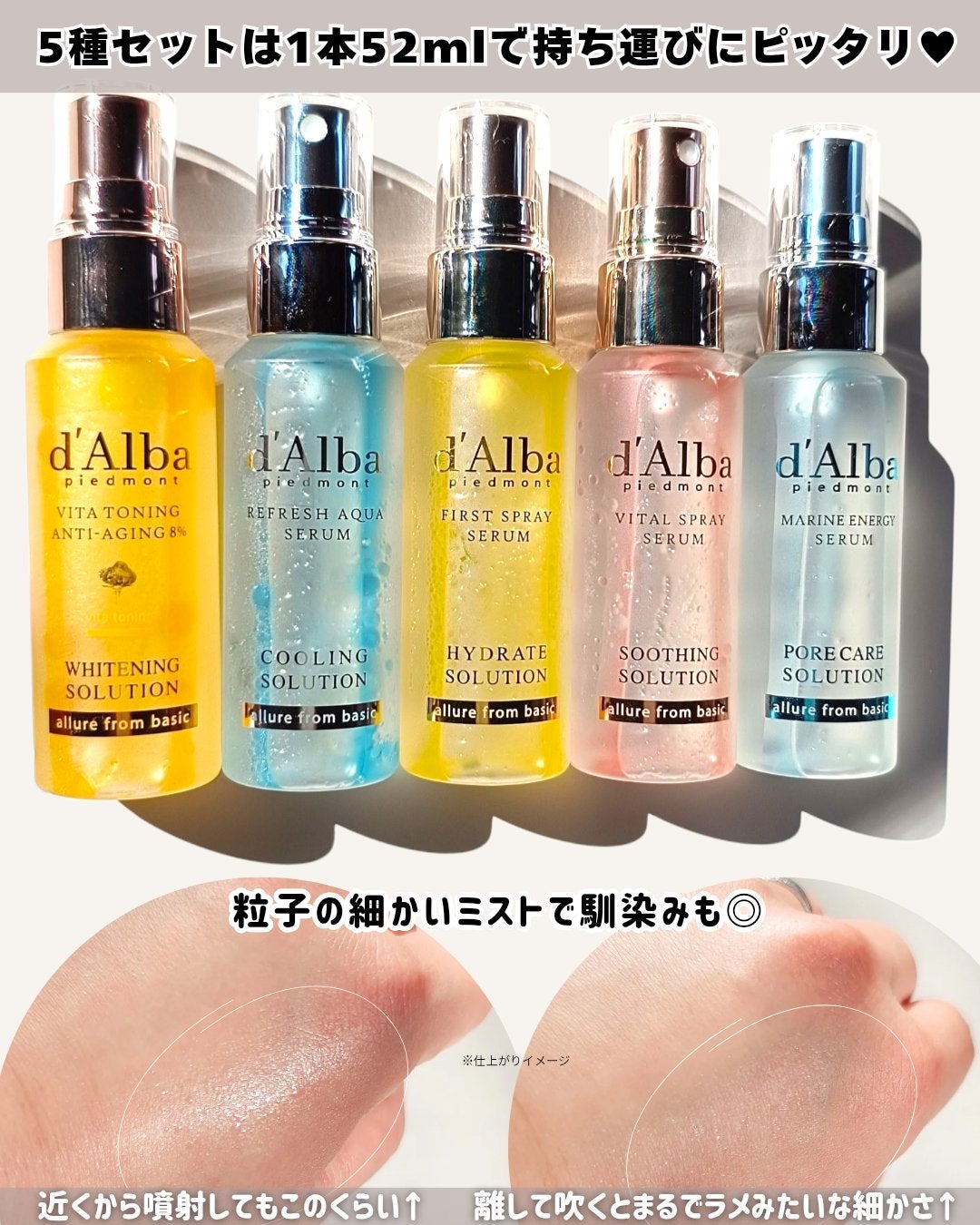 ダルバ ホワイトトリュフファーストスプレーセラム/ダルバ/ミスト状化粧水を使ったクチコミ(7枚目)