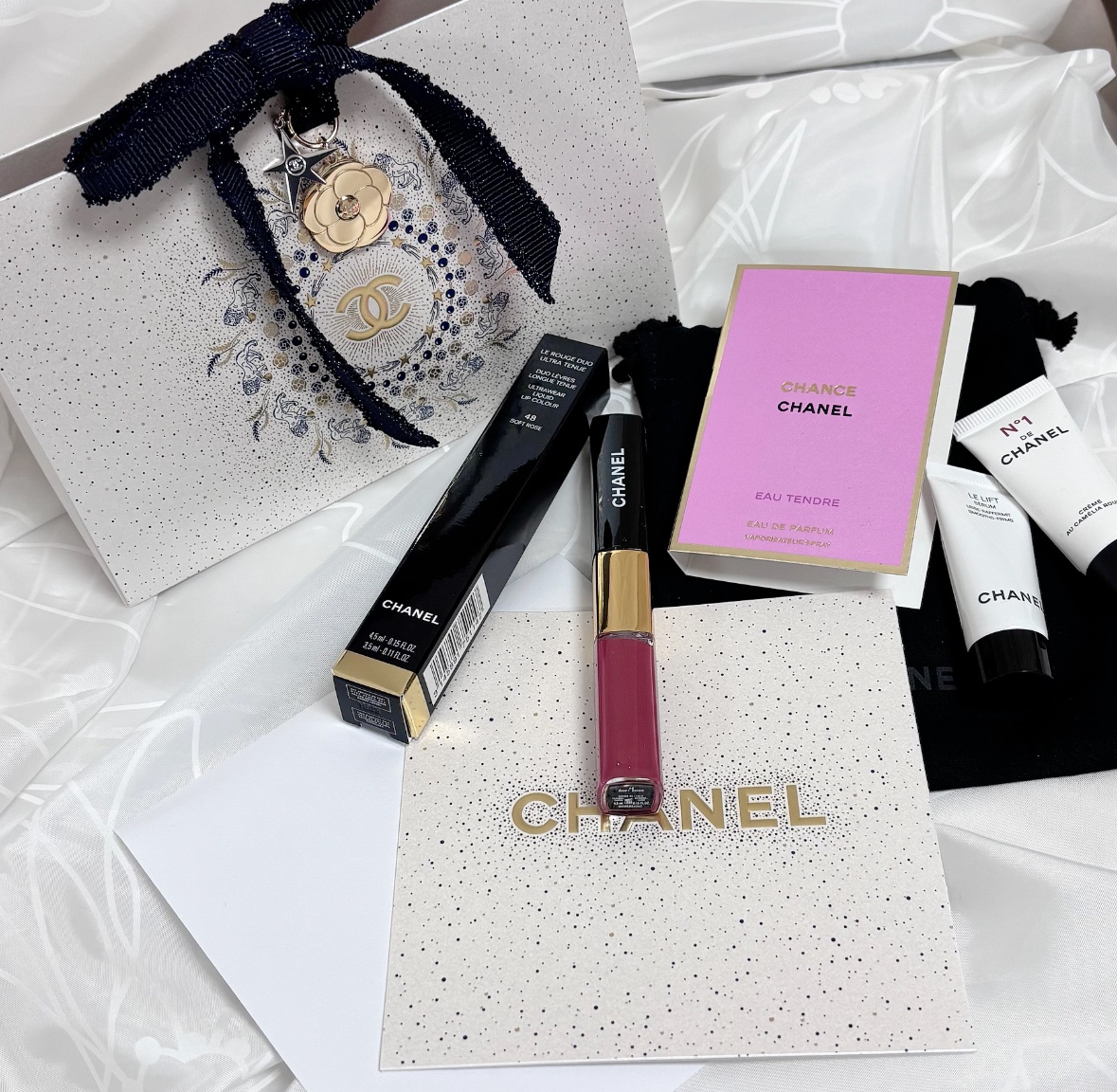 ル ルージュ デュオ ウルトラ トゥニュ 48 ソフト ローズ/CHANEL/口紅を使ったクチコミ（1枚目）