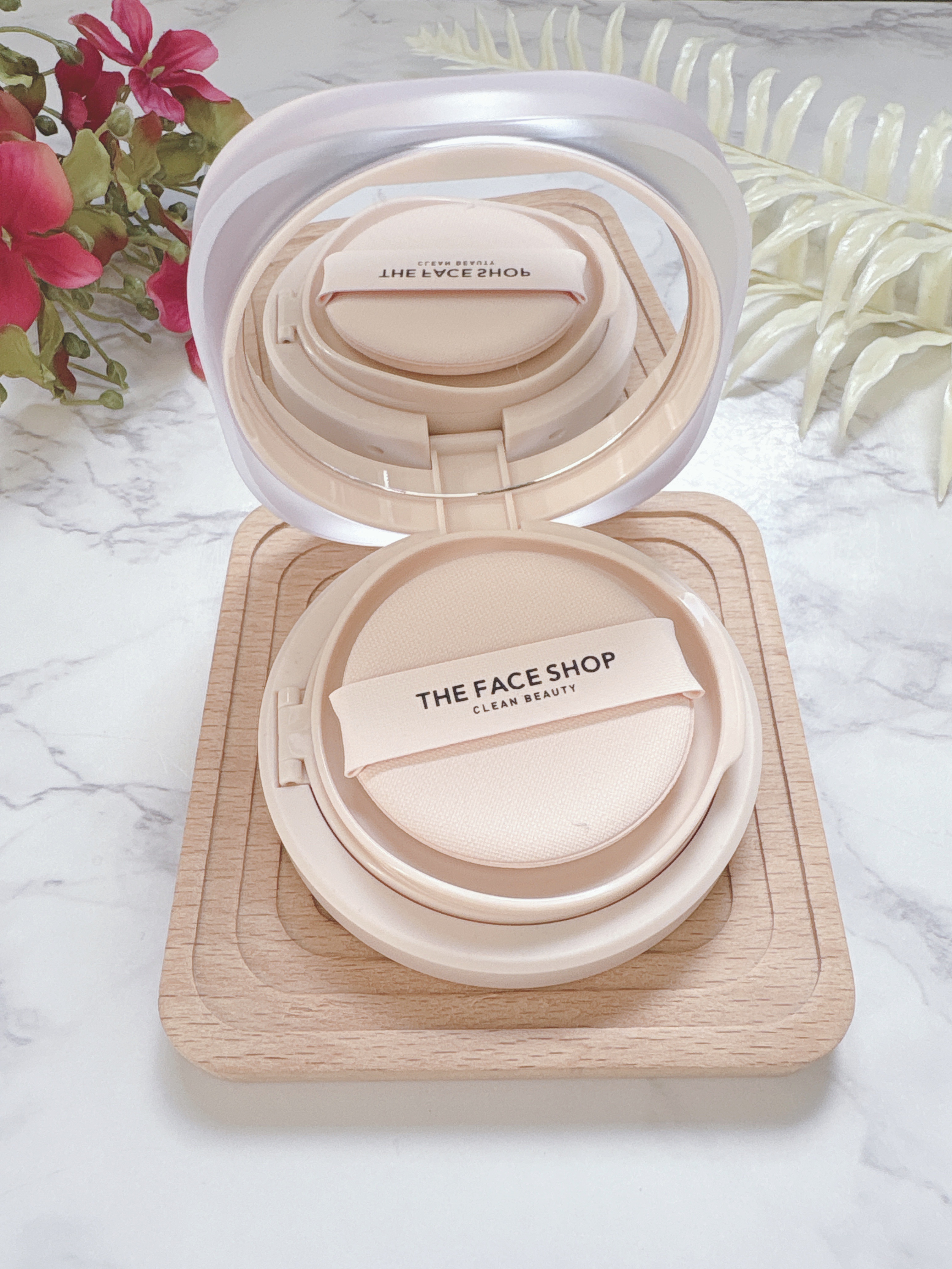 インクラスティングクッションファンデーション/THE FACE SHOP/クッションファンデーションを使ったクチコミ（2枚目）