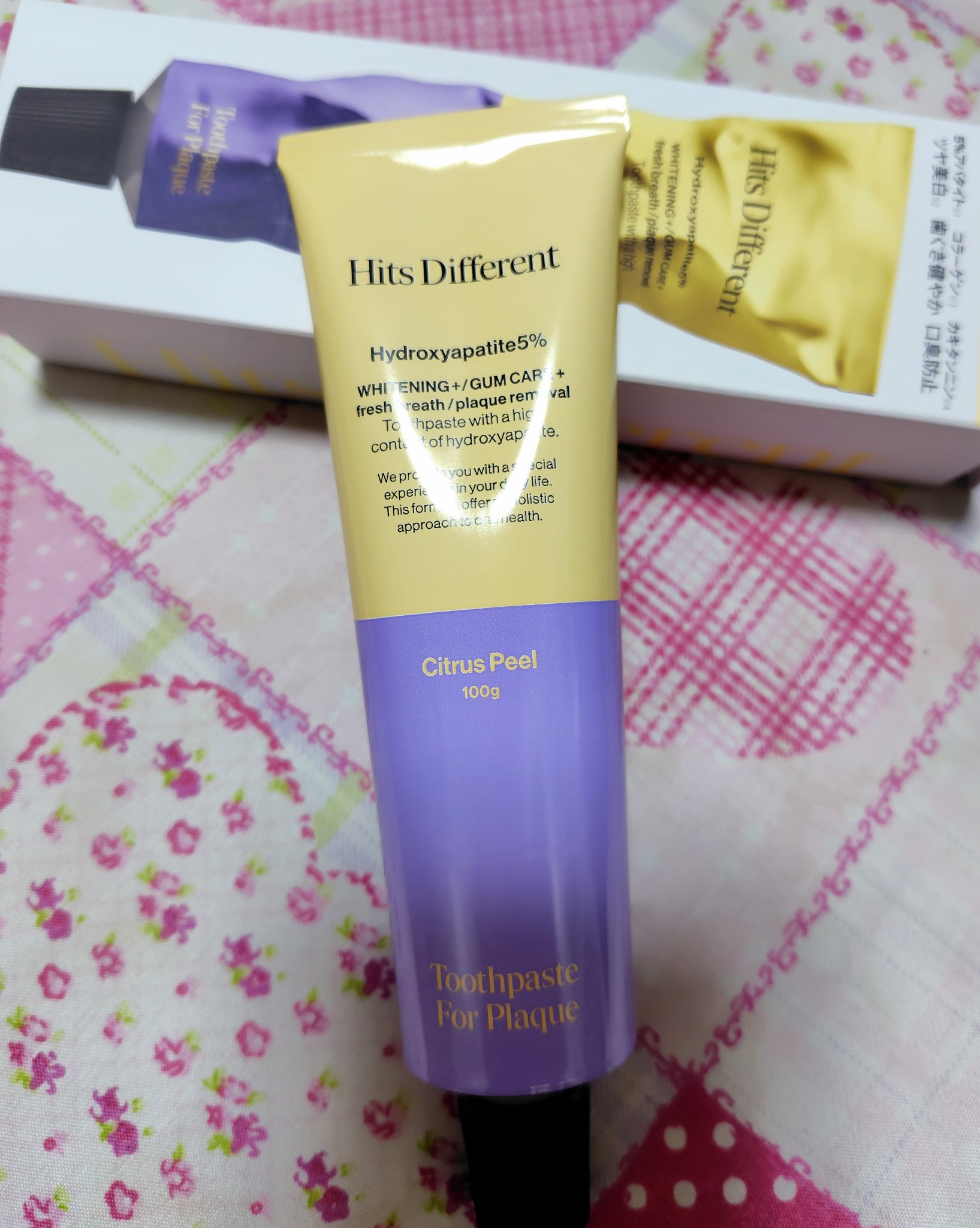 ヒッツディファレント　トゥースペースト　フォー　プラーク/Hits Different/歯磨き粉を使ったクチコミ（2枚目）