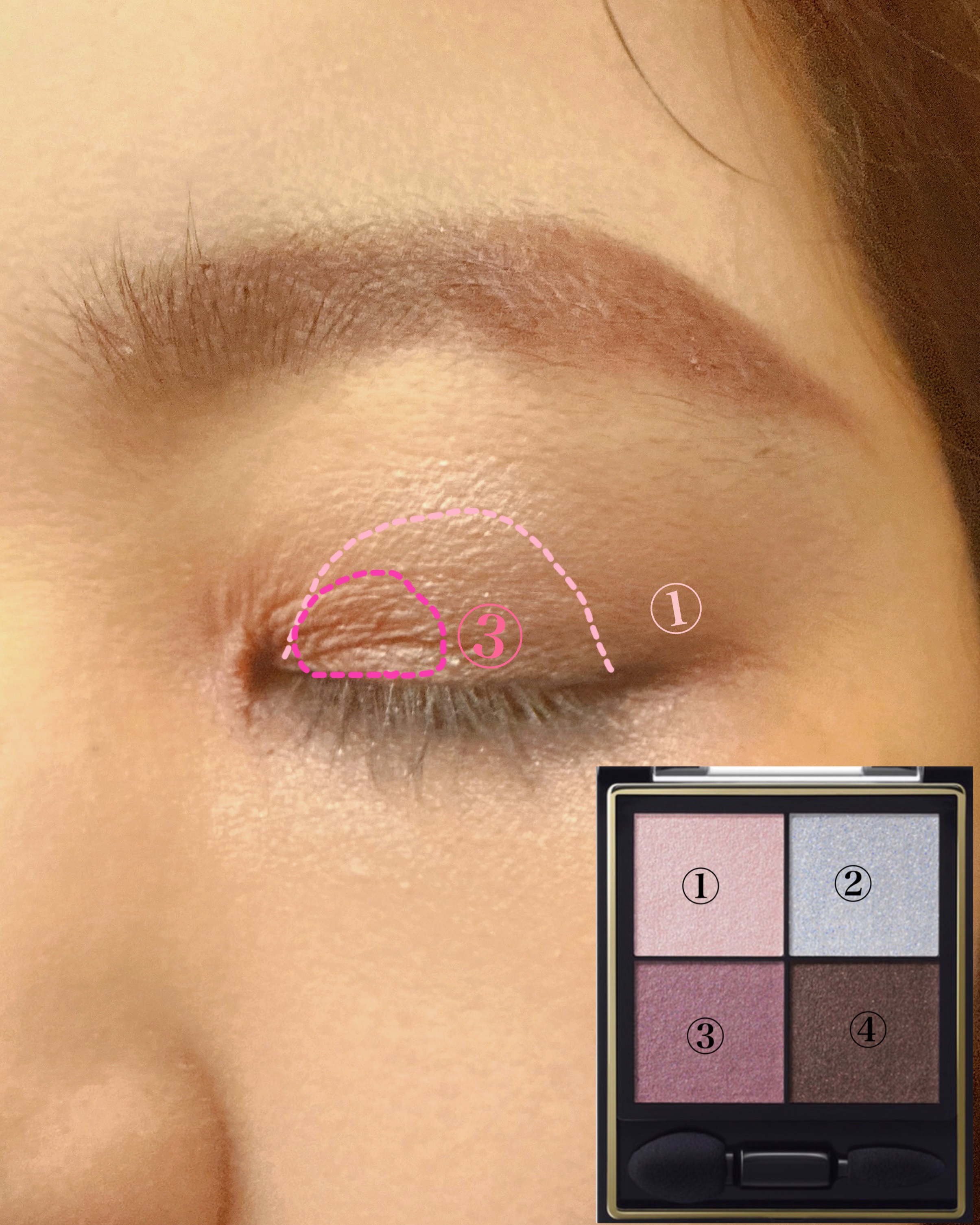 リアルクローズシャドウ/excel/アイシャドウパレットを使ったクチコミ（2枚目）