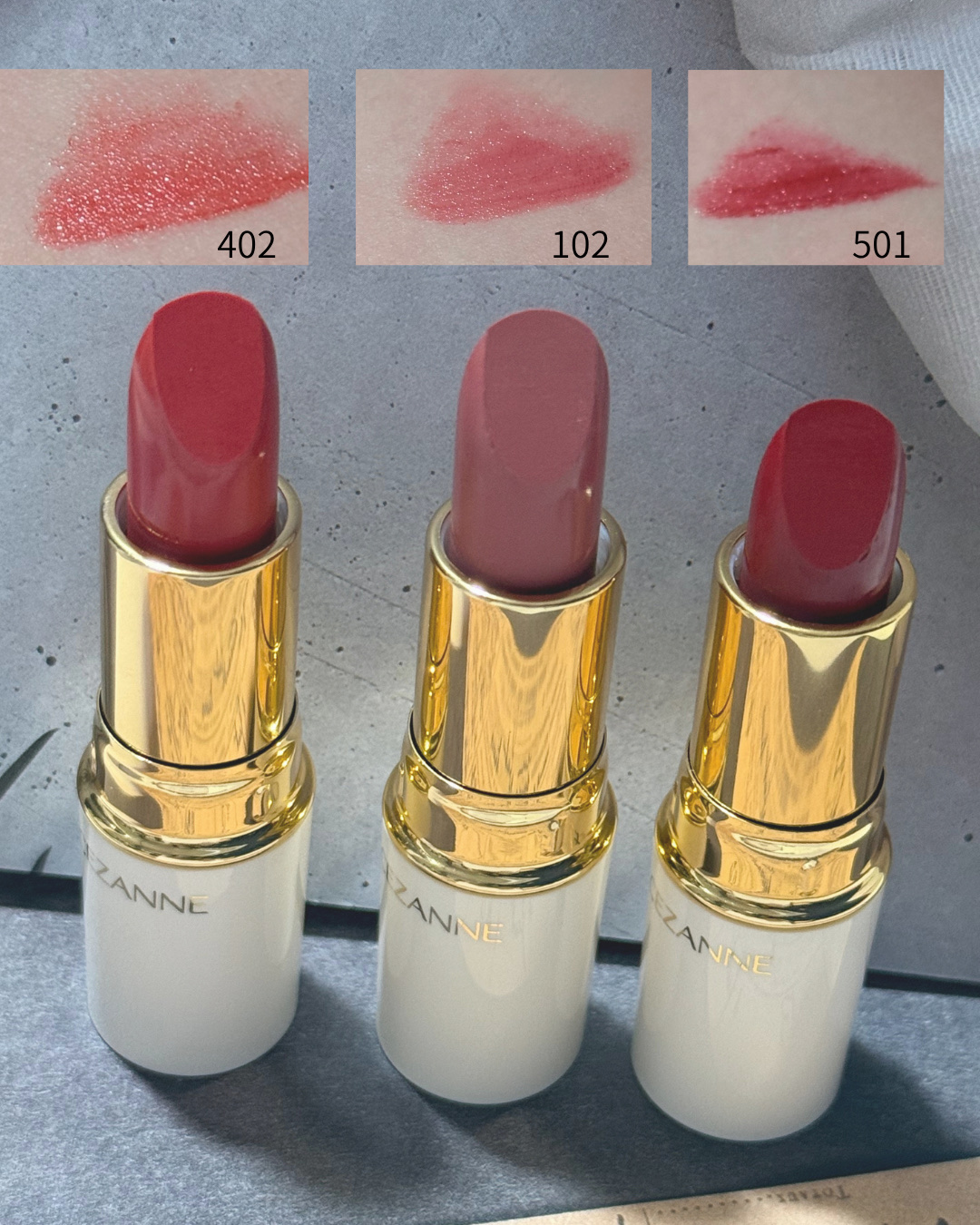 ラスティング リップカラーN/CEZANNE/口紅を使ったクチコミ（2枚目）