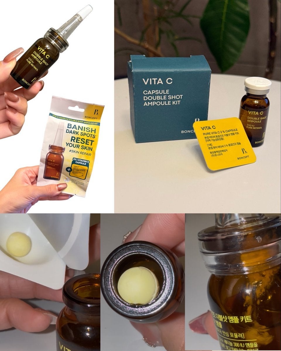 ビタC凍結乾燥ダブルショットアンプルキット/BONCEPT/美容液を使ったクチコミ(3枚目)
