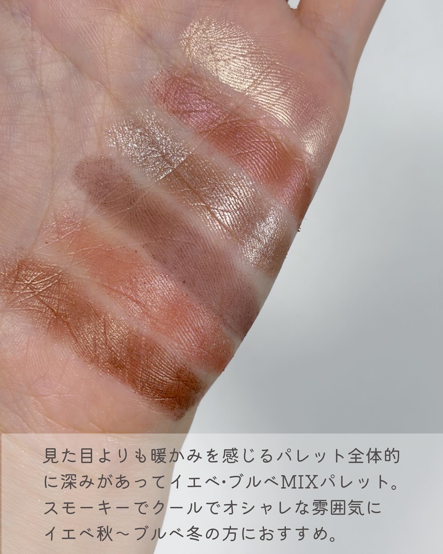 6色アイシャドウパレット/and us/アイシャドウパレットを使ったクチコミ（3枚目）