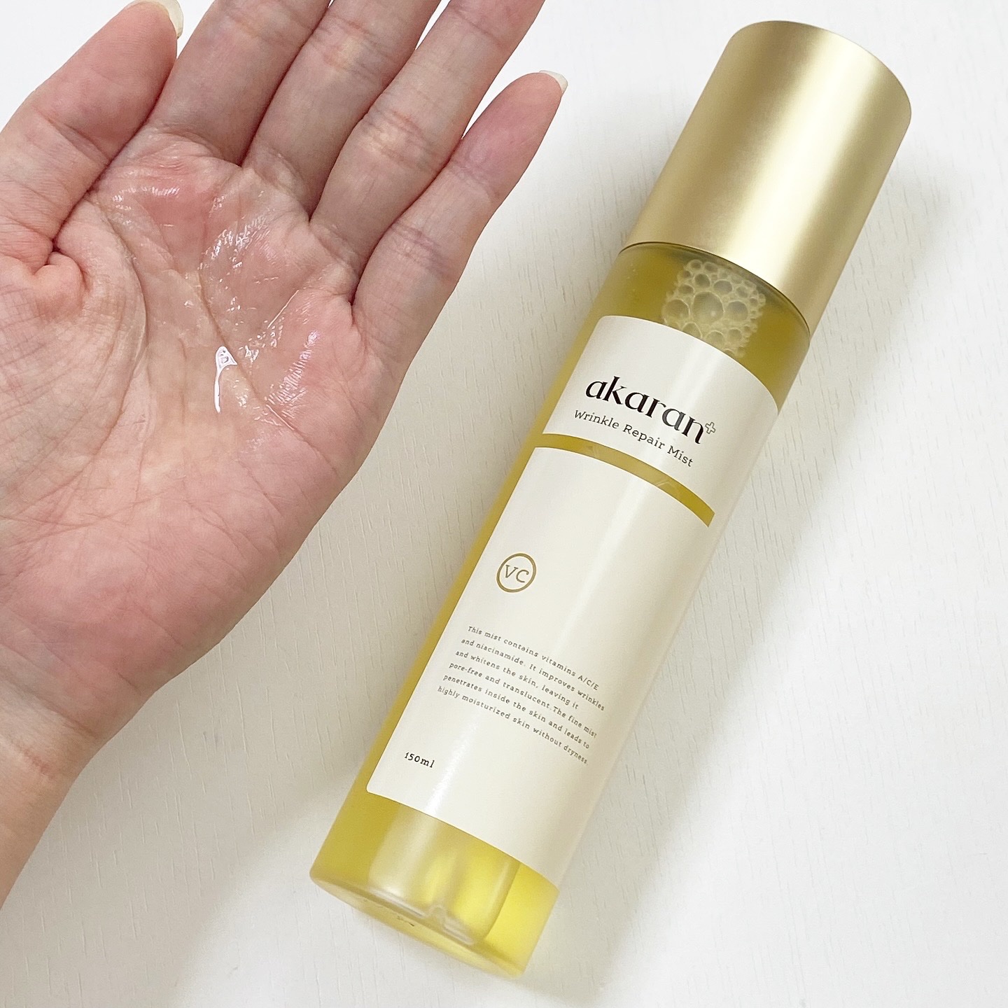 リンクルリペアミスト/akaran+/ミスト状化粧水を使ったクチコミ（3枚目）