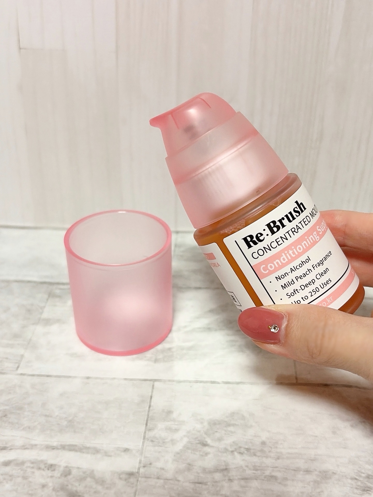 リブラッシュ モモ濃縮マウスウォッシュ/Re:Brush/マウスウォッシュ・スプレーを使ったクチコミ（2枚目）