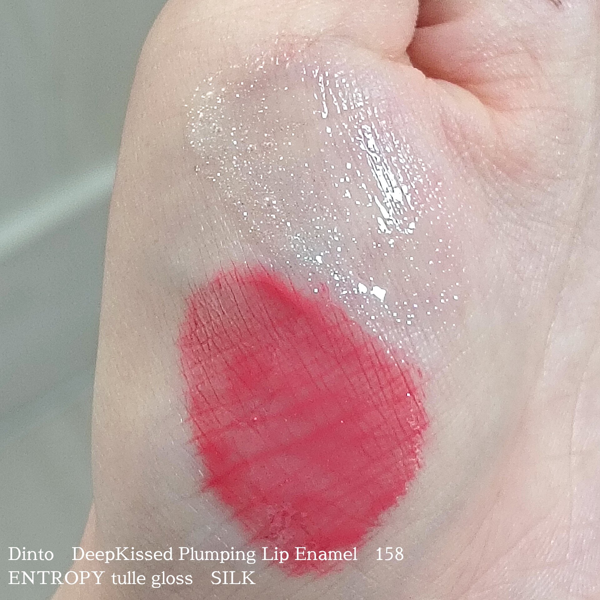 ディープキスド プランピング リップエナメル/Dinto/リップグロスを使ったクチコミ（3枚目）