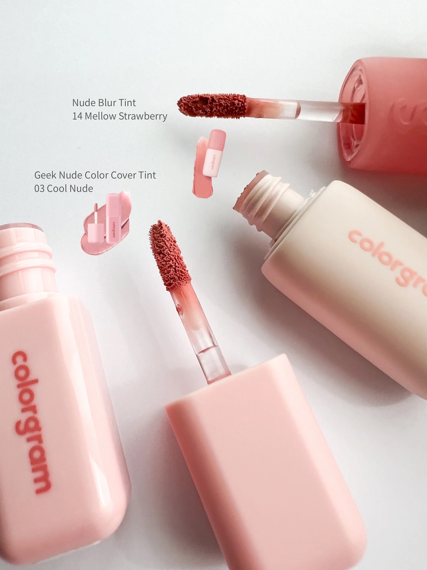 カラーグラム ヌーディーブラーティント/Colorgram/リップティントを使ったクチコミ（2枚目）