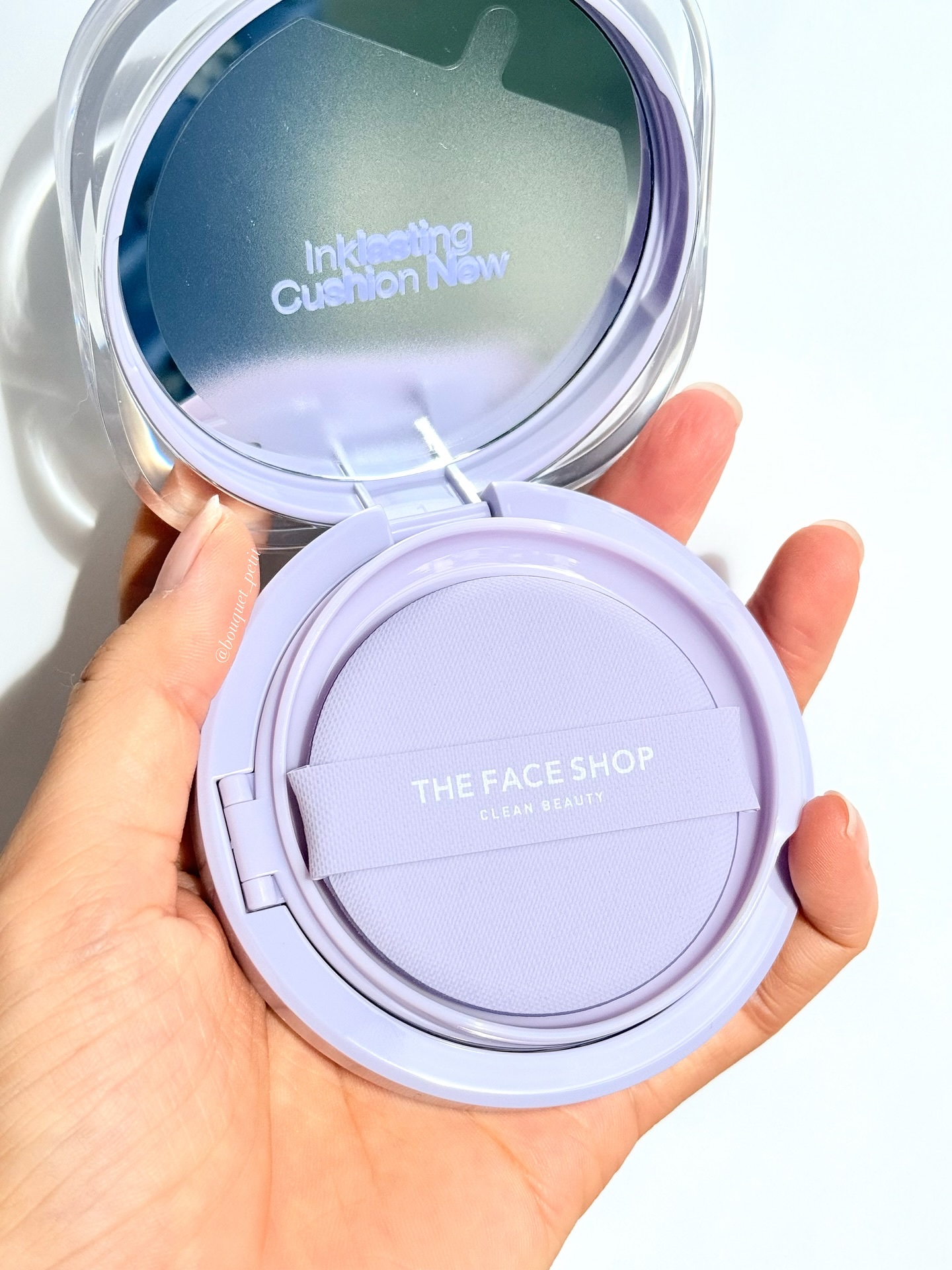 インクラスティングクッションメッシュグロウ/THE FACE SHOP/クッションファンデーションを使ったクチコミ（2枚目）