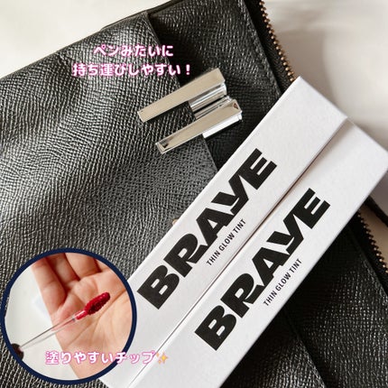 THIN GLOW TINT/BRAYE/口紅を使ったクチコミ(2枚目)