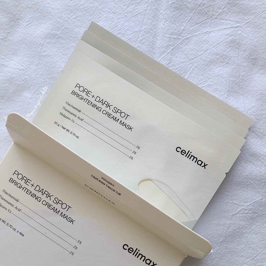 ポアブライトニングシミケアクリームラッピングパック/celimax/シートマスク・パックを使ったクチコミ（2枚目）