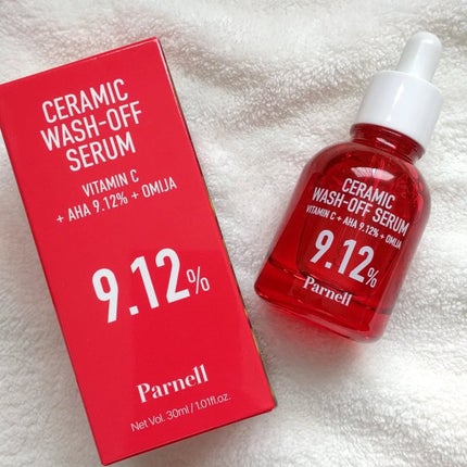 AHA 9.12 オミジャ 陶器肌 ウォッシュオフ セラム/parnell/美容液を使ったクチコミ(1枚目)