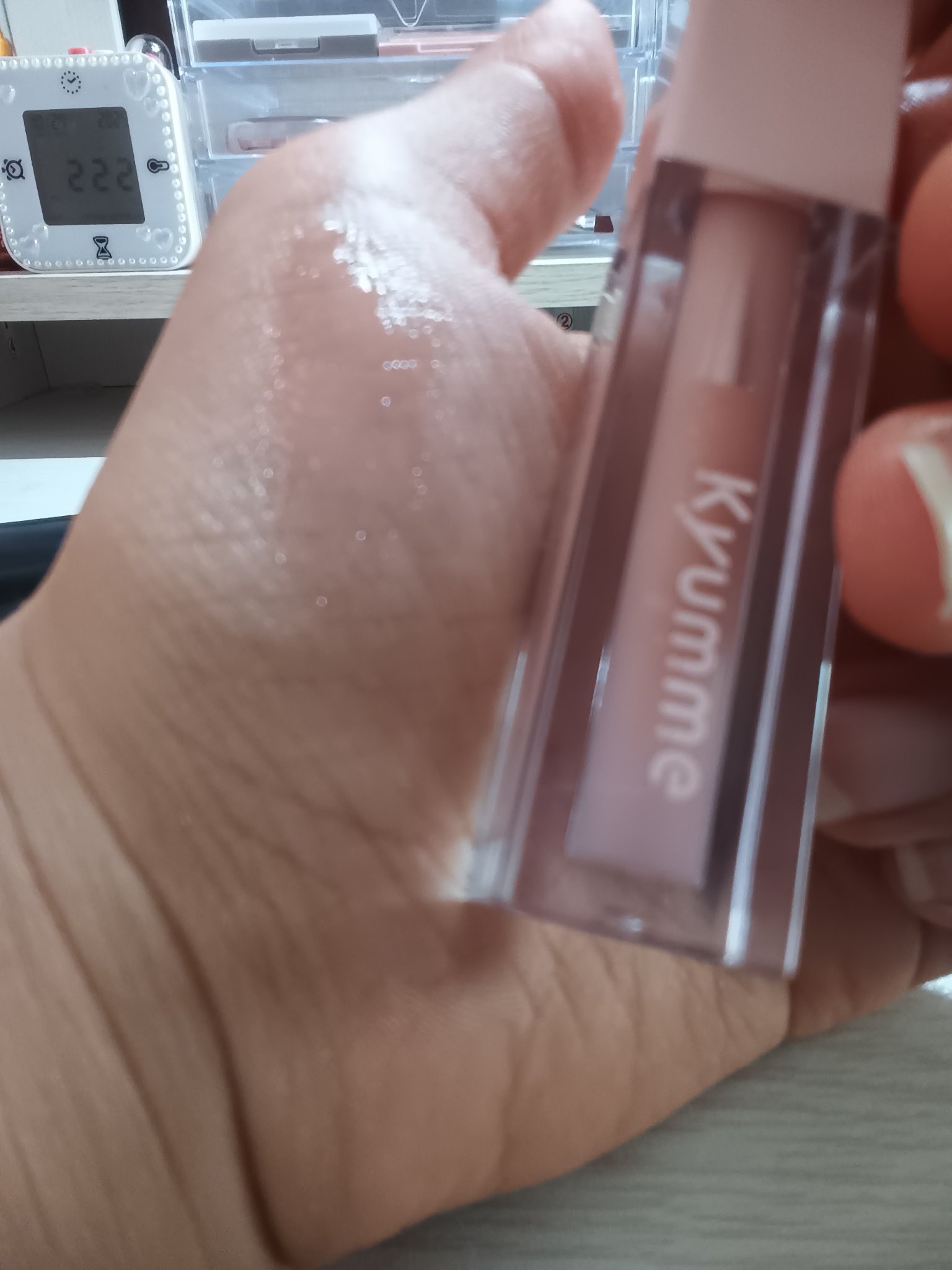 &. Wチャーム リップバーム/DAISO/リップバームを使ったクチコミ（3枚目）