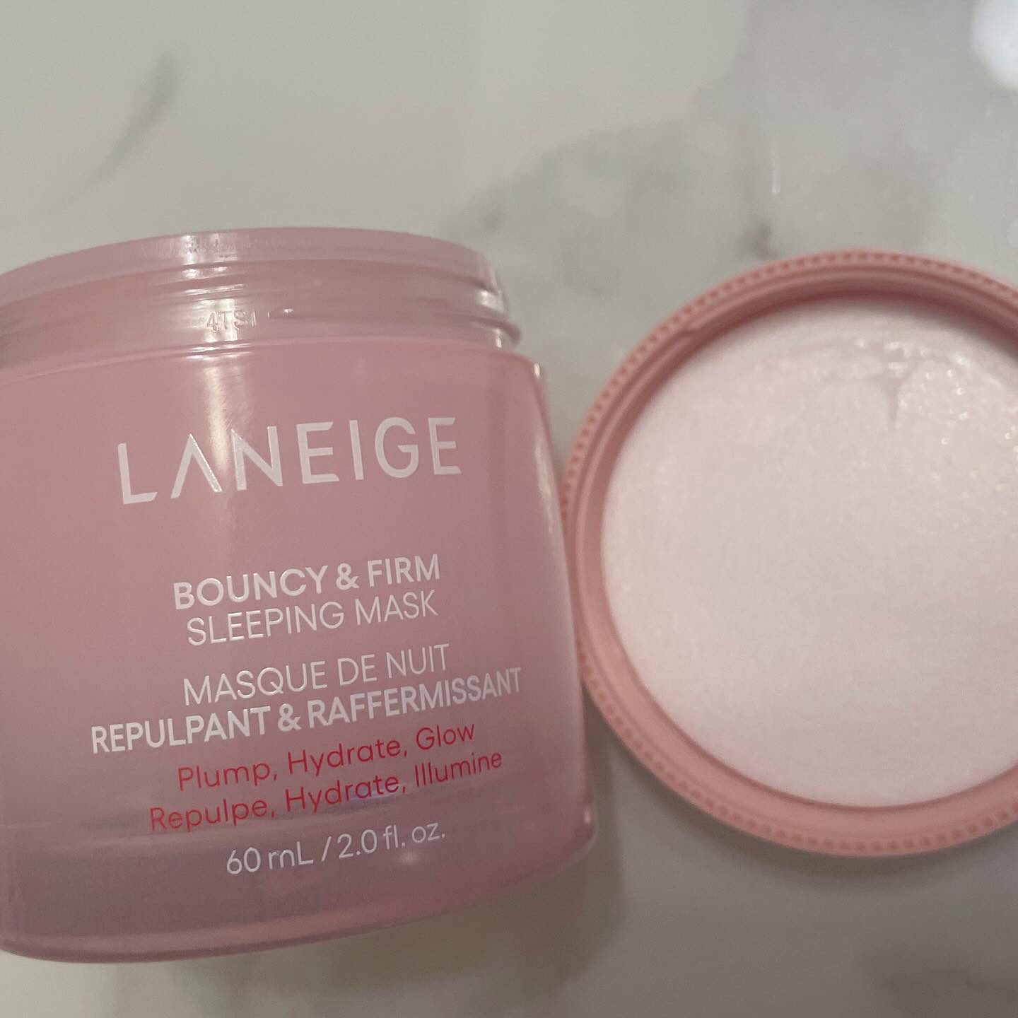 バウンシースリーピングマスク/LANEIGE/フェイスクリームを使ったクチコミ（2枚目）