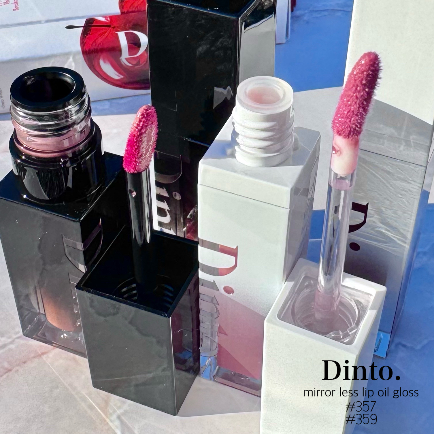 Dinto ミラーレスリップオイルグロスのクチコミ「Dintoの新作はパケから引き込まれる白雪姫の世界観リップ♡

Dinto
ミラーレスリップオ.....」（2枚目）