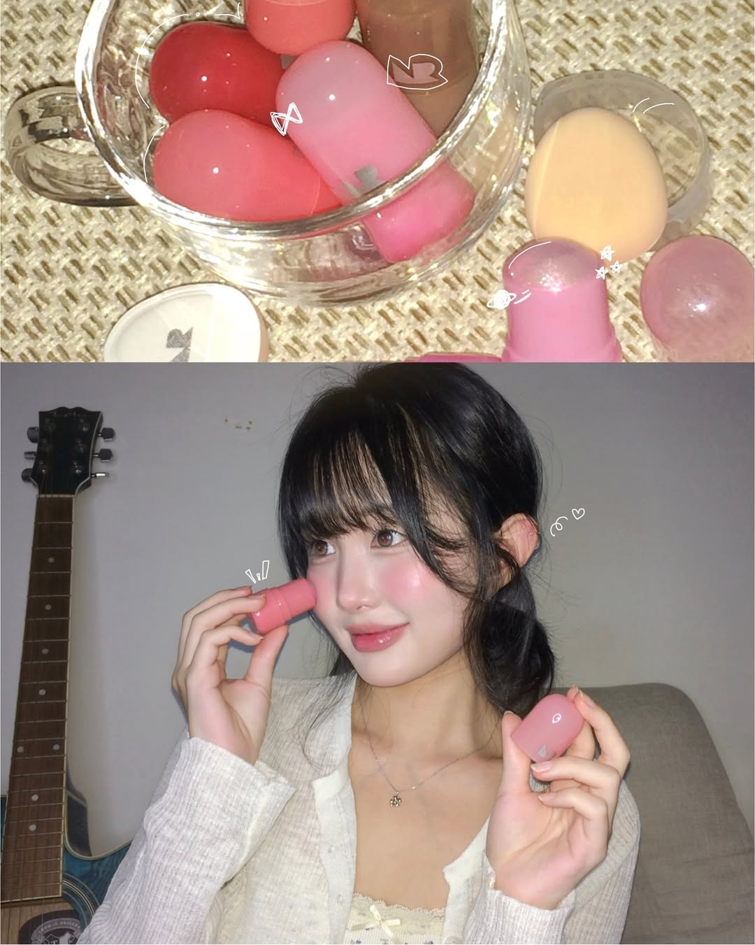 ゼリーメルティンググリッタートッパー/ネイチャーリパブリック/チークを使ったクチコミ（3枚目）